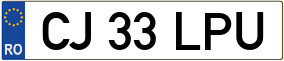 Truck License Plate